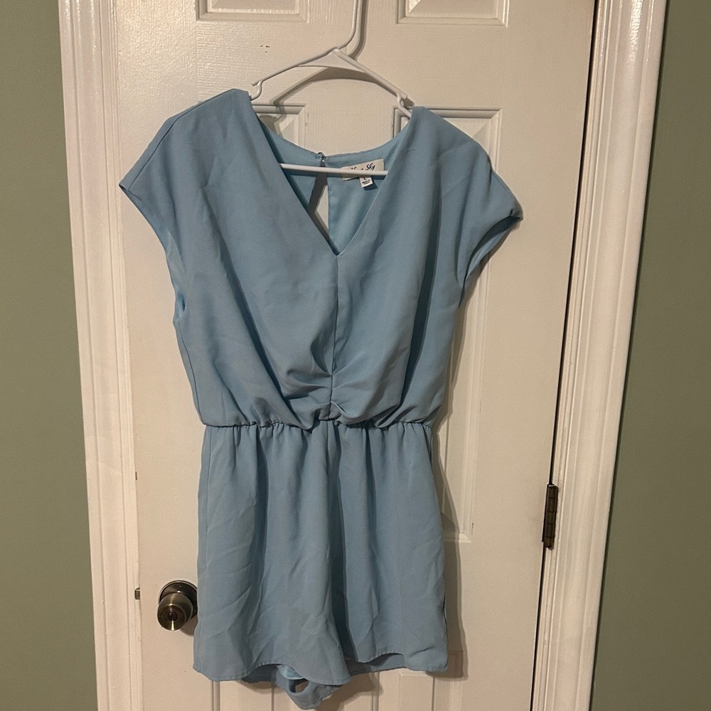 She + Sky Light Blue Women’s  Romper